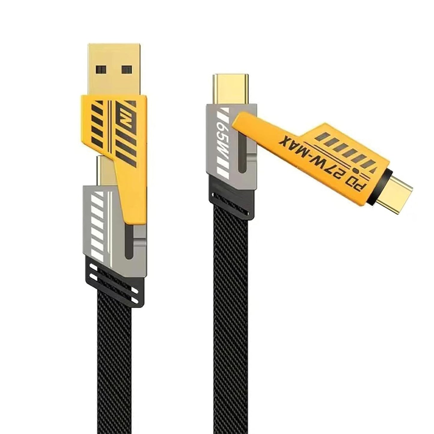 4-in-1 USB-C Cable, PD 65W Fast Charging Cable